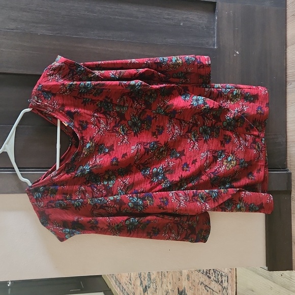 FREE PEOPLE PATTERNED BLOUSE - Picture 1 of 3